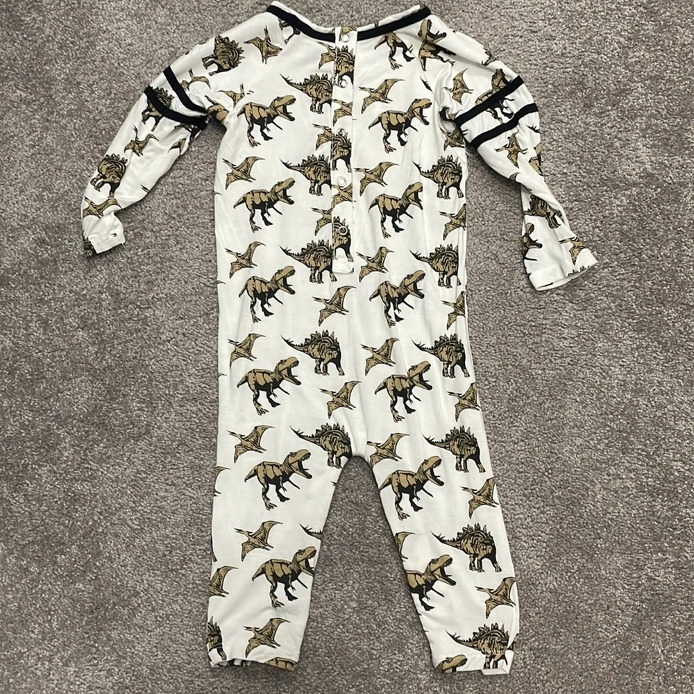 Kate Quinn Varsity Sleeve Dino Romper